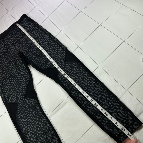 Lululemon Leggings Womens 8 Running In The City 7/8 Luxtreme Heathered Net Pop - Picture 13 of 13